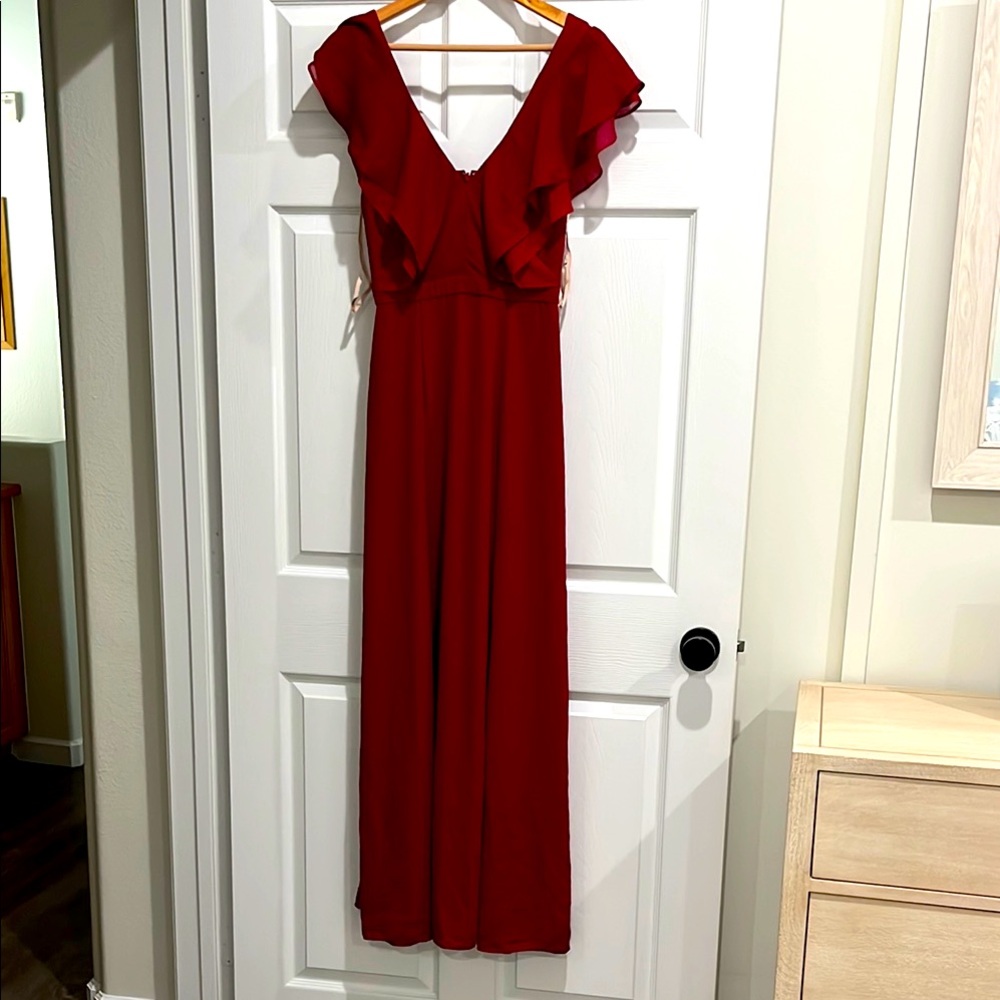 Elegant Red Evening Gown